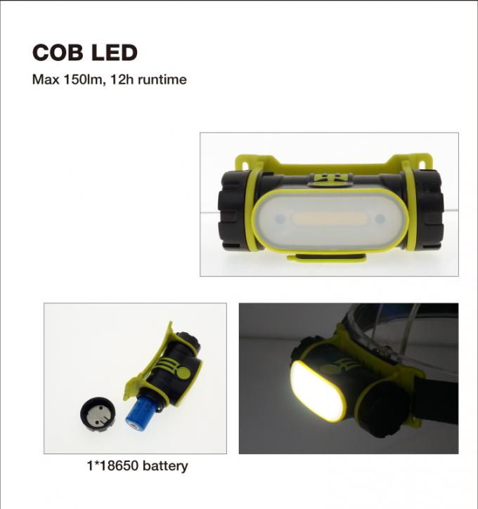 nhỏ gọn mới có thể sạc lại 2200 mAh điều chỉnh vành đai tay sóng để mở dẫn đầu đèn