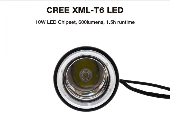 khó khăn cầm tay có thể sạc lại pin đẩy nút chuyển đổi 600 lumens dẫn giữ chuyển đổi torchlight