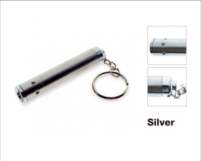 ống hình dạng không gỉ stell bạc UV ánh sáng 3xLR44 (AG13) đuôi push button s ring led keychain ánh sáng cho quà tặng khuyến mãi cao cấp như vậy