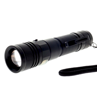 XPE Nút phát sáng Đèn pin sạc Micro USB, Đèn chùm tập trung LED Đèn pin