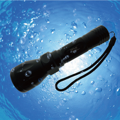 Tough Handheld Lặn LED Đèn pin 600 Lumens Với Push Button Chuyển