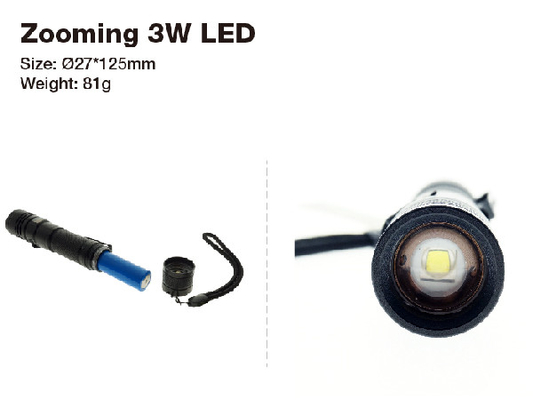 Zooming Hand Strap nhỏ sạc Torch, USB sạc Led Torch