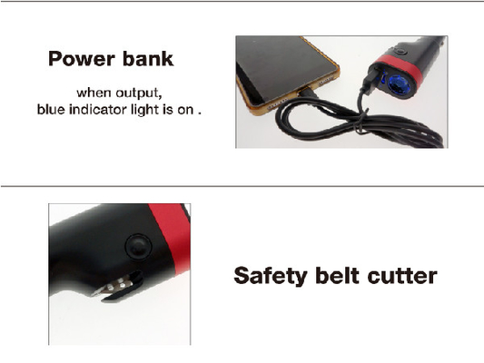 Có thể sạc lại Thumb Chuyển Khẩn Cấp LED Flashlight 1 Wát Car Cắm Sạc