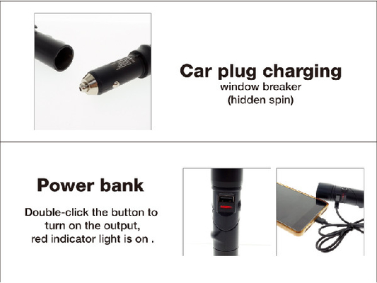 Đèn pin khẩn cấp đa chức năng 3 trong 1, Đèn pin khẩn cấp có thể sạc lại bằng USB