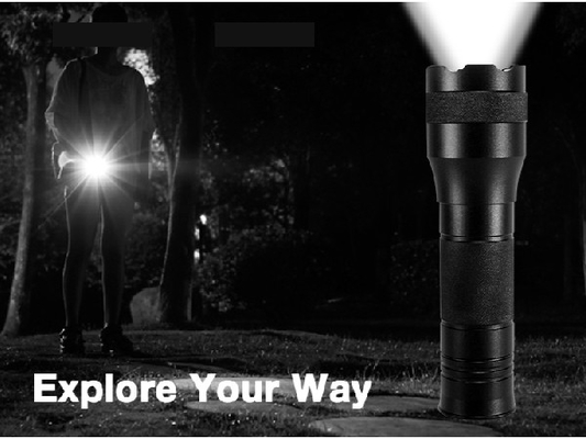 EDC không thấm nước cầm tay dẫn đèn pin 164 Lumens vật liệu hợp kim nhôm