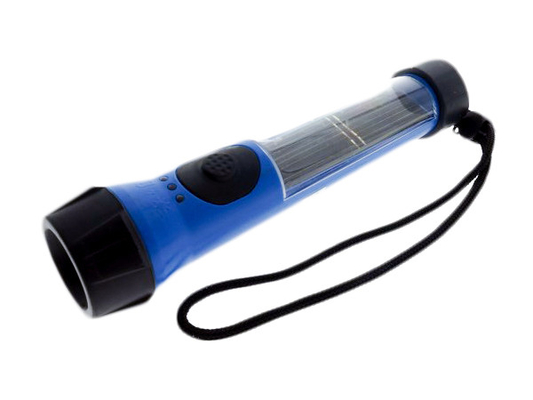 100 Lumen năng lượng mặt trời Powered đèn pin, ABS nhựa Led Flashlight Torch