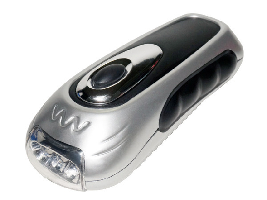Sạc tự sạc Led Dynamo Đèn pin, nhựa Dynamo Crank Đèn pin