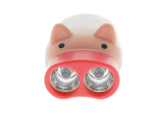 Nhựa Dynamo LED Đèn pin sạc Pin Pig Shape Toy Với dây buộc
