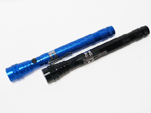 Hợp kim nhôm từ LED Pen Đèn pin Loại mở rộng Push Button Chuyển